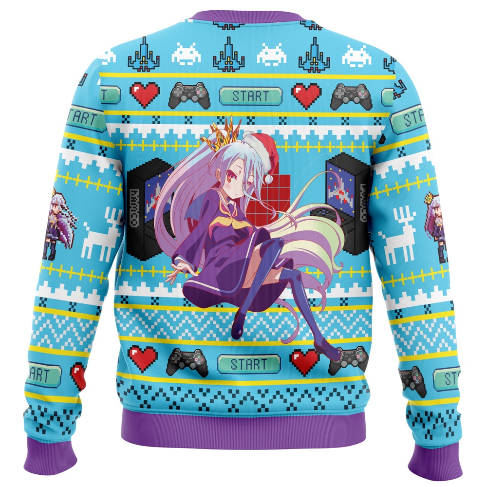 Shiro No Game No Life Ugly Christmas Sweater - Image 2