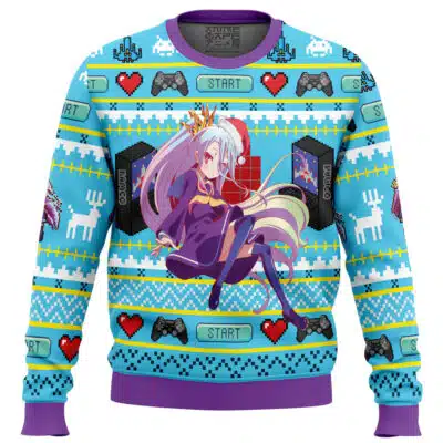 Shiro No Game No Life Ugly Christmas Sweater