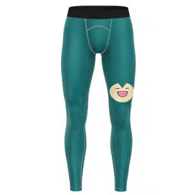 Snorlax Face Pokemon Compression Pants Spats