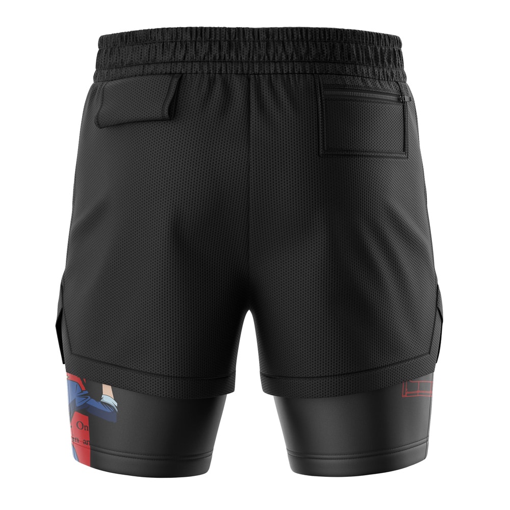 Spike Spiegel Cowboy Bebop 2-in-1 Performance Shorts - Image 4