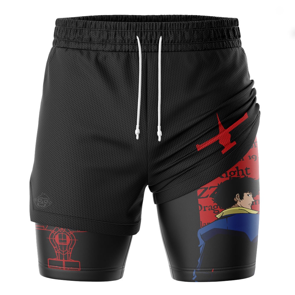 Spike Spiegel Cowboy Bebop 2-in-1 Performance Shorts
