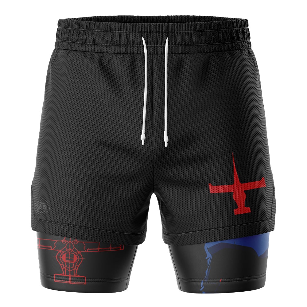 Spike Spiegel Cowboy Bebop 2-in-1 Performance Shorts - Image 2