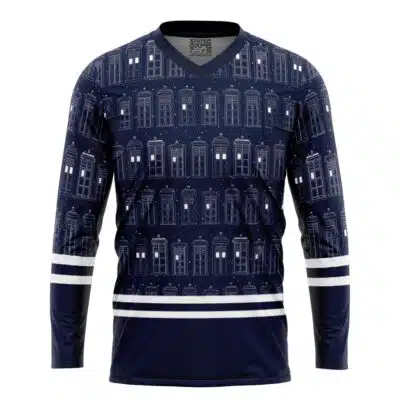 Tardis Doctor Who Hockey Jersey
