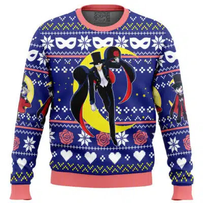 Tuxedo Mask Sailor Moon Ugly Christmas Sweater