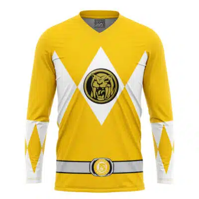 Yellow Ranger Mighty Morphin Power Rangers Hockey Jersey