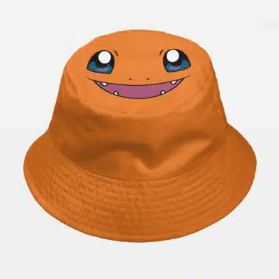 Charmander x Charizard Evolution Pokemon Custom Bucket Hat