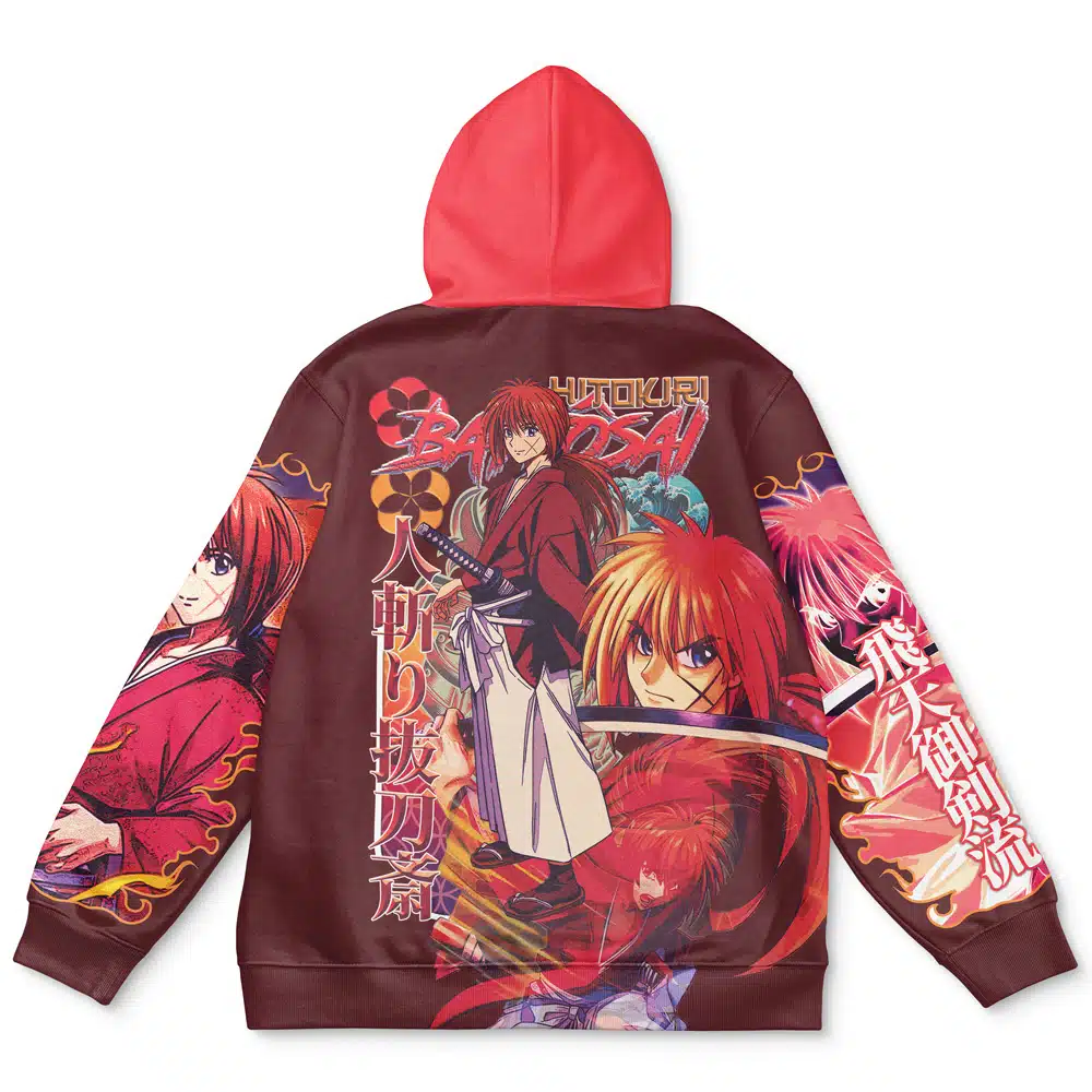 Himura Kenshin V2 Rurouni Kenshin Streetwear Hoodie