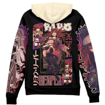 Riyo Reaper Gachiakuta Streetwear Zip Hoodie Jacket