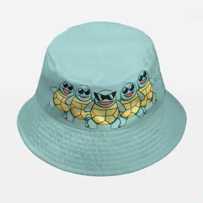Squirtle Squad Pokemon Custom Bucket Hat