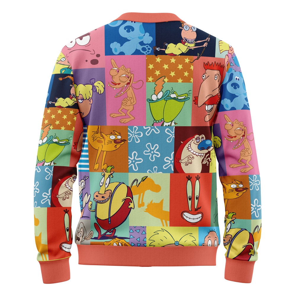 90's Nickelodeon Cartoon Knitted Cardigan Sweater - Image 2