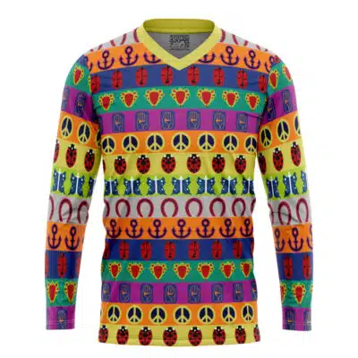 All Symbols Pattern Jojo's Bizarre Adventure_Hockey Jersey