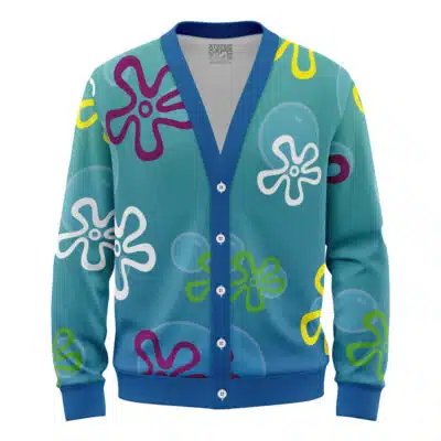 Bikini Bottom Spongebob Squarepants Knitted Cardigan Sweater