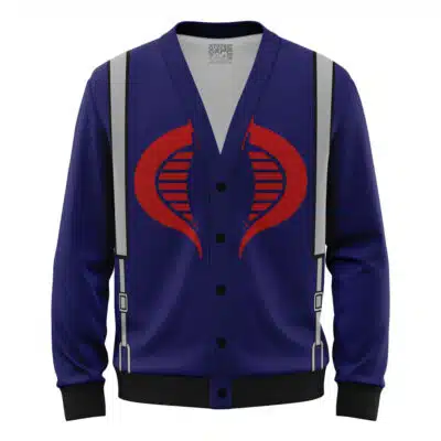 Cobra Trooper Cartoon version GI Joe Knitted Cardigan Sweater