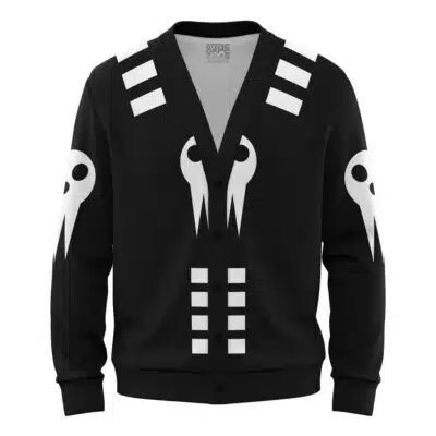 Death the Kid Soul Eater Knitted Cardigan Sweater
