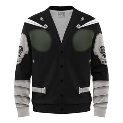 Defense Force Combat Suit Kaiju No. 8 Knitted Cardigan Sweater
