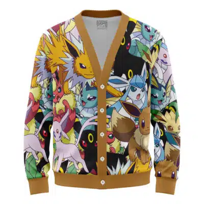 Eeveelutions  Pokemon Knitted Cardigan Sweater