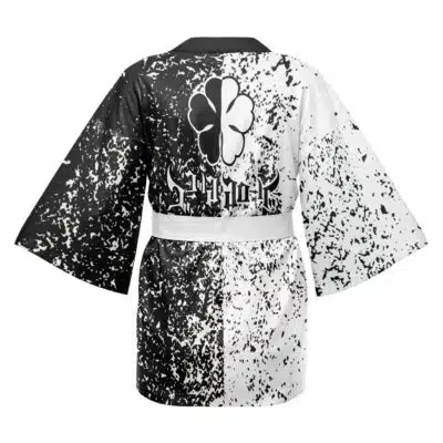 Five Leaf Clover Black Clover Happi Coat Haori Kimono