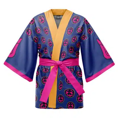 Giorno Manga Pattern Jojo's Bizarre Adventure Happi Coat Haori Kimono