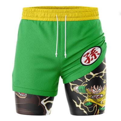Gohan V2 DBZ 2-in-1 Performance Shorts