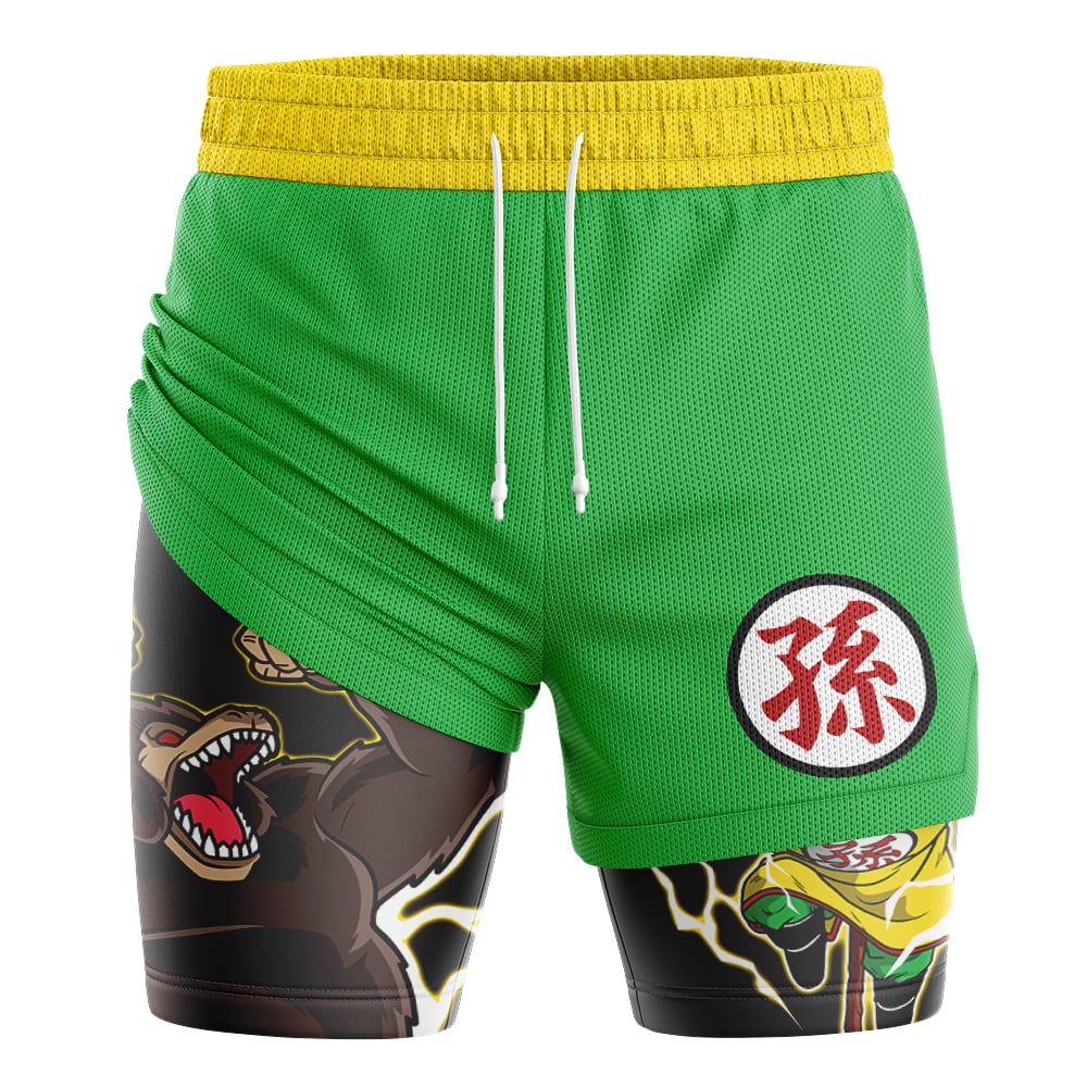 Gohan V2 DBZ 2-in-1 Performance Shorts - Image 3