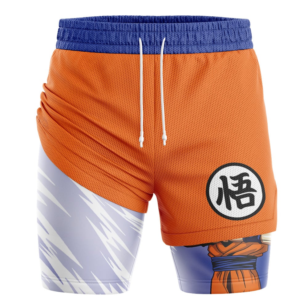 Goku V2 DBZ 2-in-1 Performance Shorts - Image 3