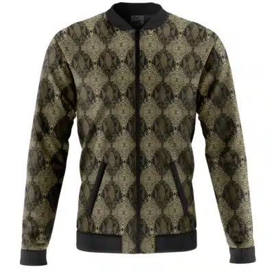 Goro Majima Snake Skin Tekken Casual Bomber Jacket
