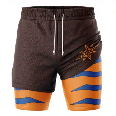 Greymon Digimon 2-in-1 Performance Shorts
