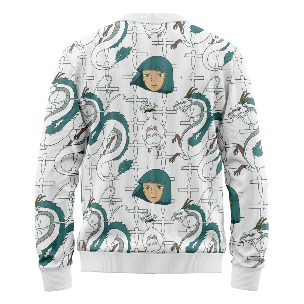Haku Spirited Away Studio Ghibli Knitted Cardigan Sweater - Image 2