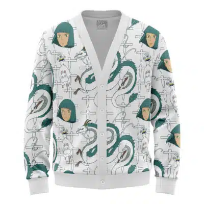 Haku Spirited Away Studio Ghibli Knitted Cardigan Sweater