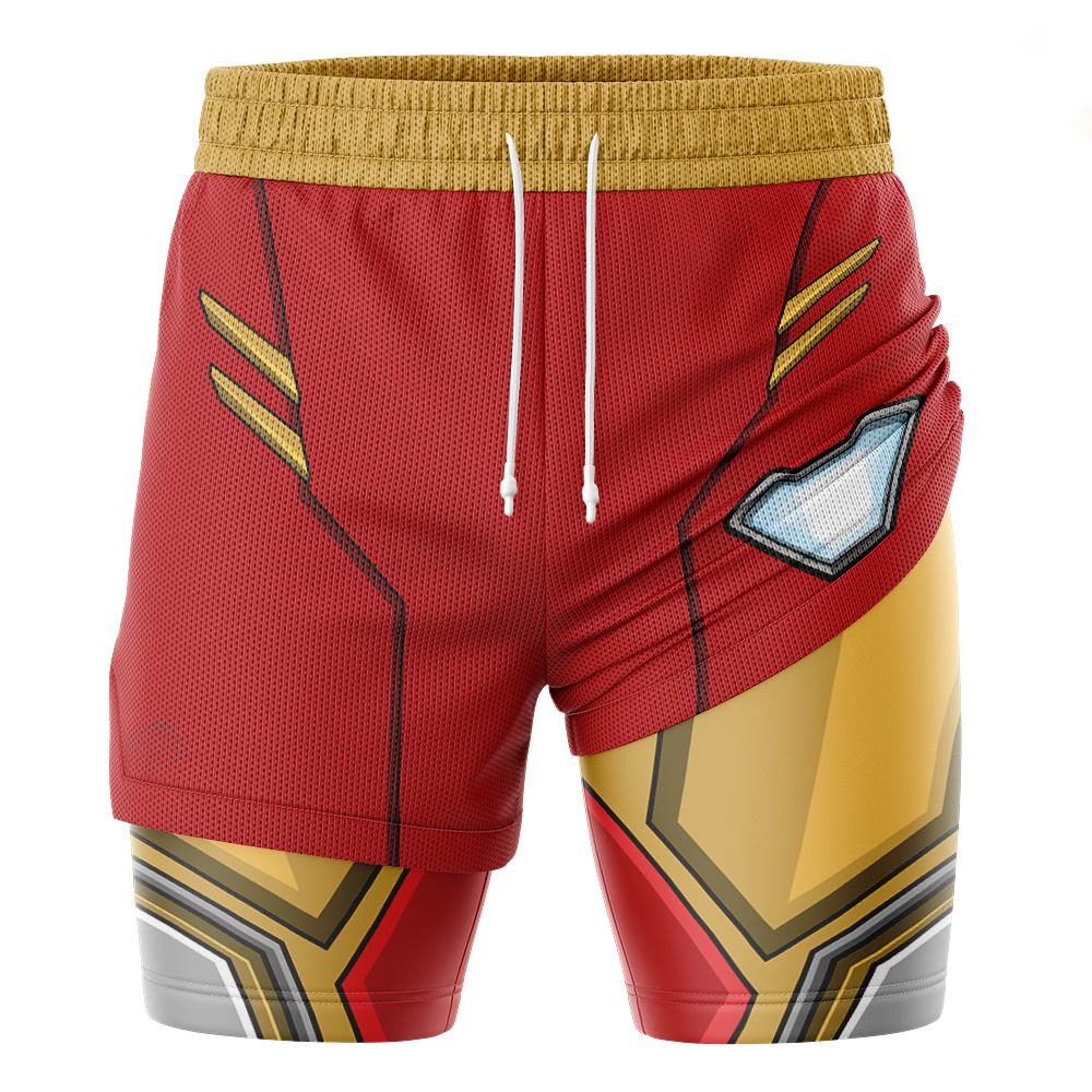 Iron Man Mark 85 Marvel 2-in-1 Performance Shorts - Image 3