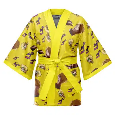 It Was Me Dio Pattern Jojo's Bizarre Adventure Happi Coat Haori Kimono