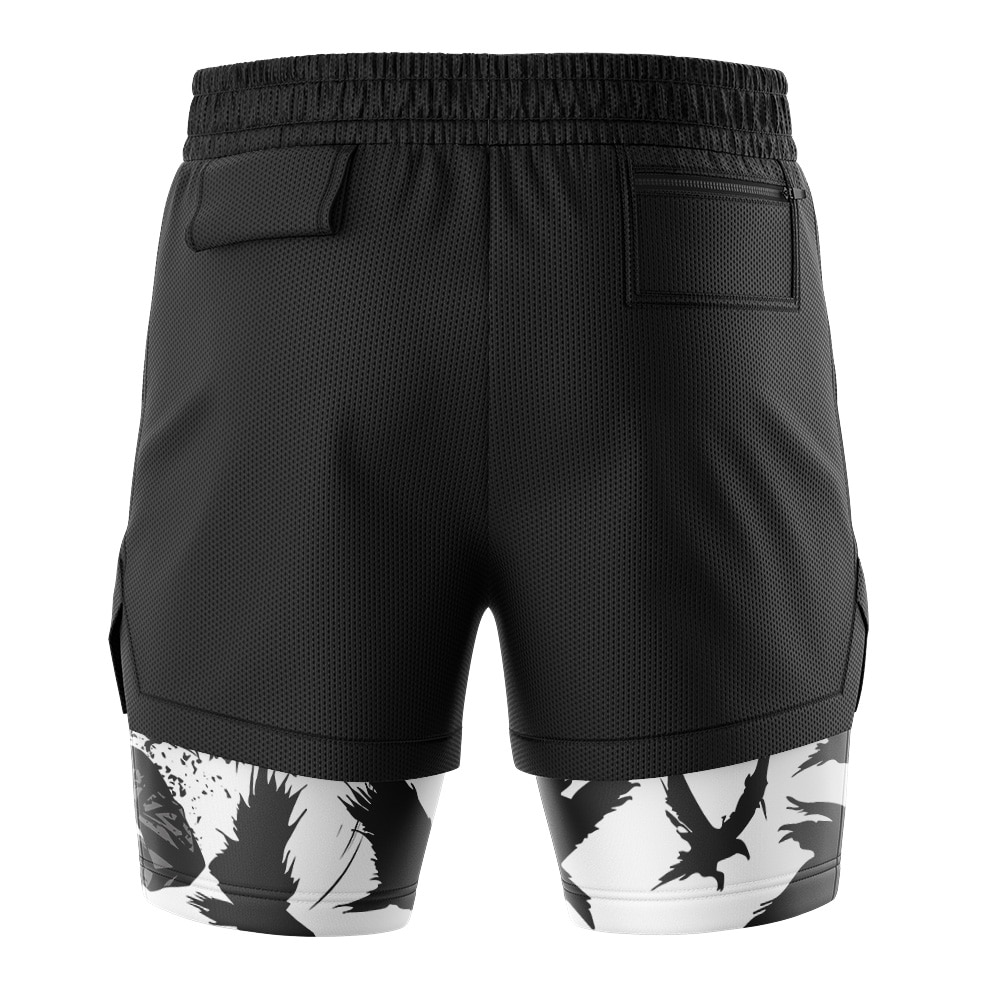 Itachi Uchiha Crows Akatsuki 2-in-1 Performance Shorts