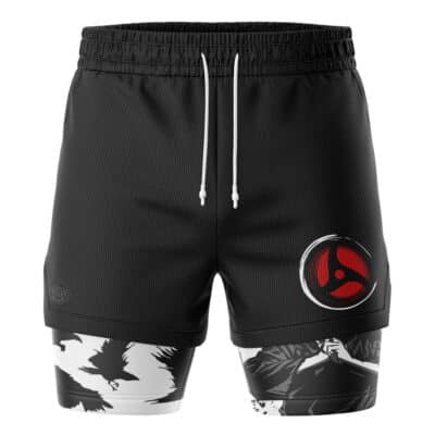 Itachi Uchiha Crows Akatsuki 2-in-1 Performance Shorts