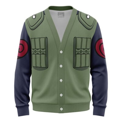 Kakashi Konoha Jonin Shippuden Knitted Cardigan Sweater