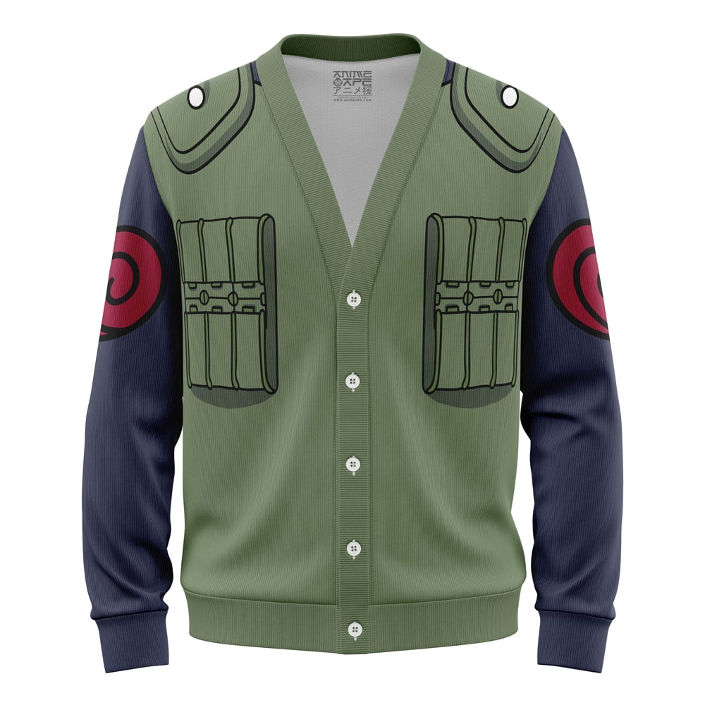 Kakashi Konoha Jonin Shippuden Knitted Cardigan Sweater