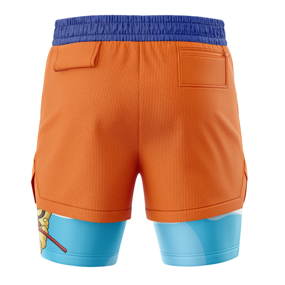 Kid Goku Turtle Hermit Symbol DBZ 2-in-1 Performance Shorts - Image 4