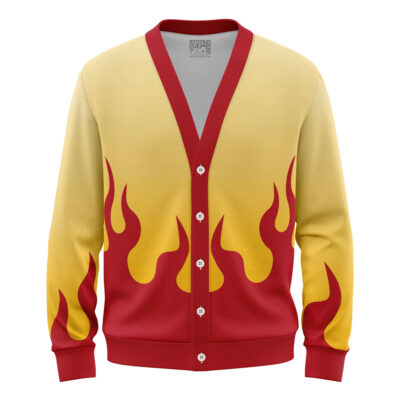 Kyojuro Rengoku Demon Slayer Knitted Cardigan Sweater