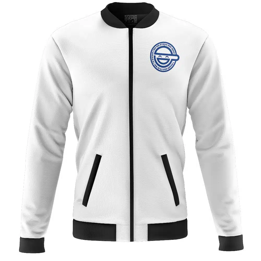 Laughing Man Ghost in the Shell Casual Bomber Jacket