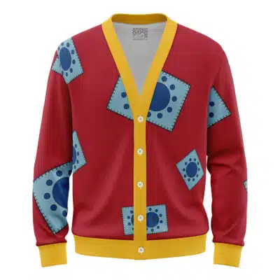 Luff Wano One Piece Knitted Cardigan Sweater