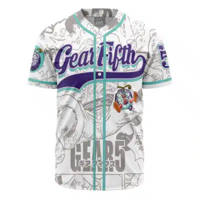 Luffy’s Gear 5 Manga Panels  One Piece Baseball Jersey