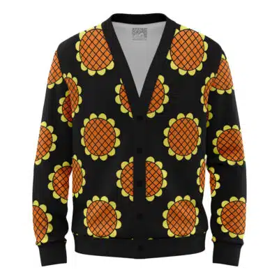 Monkey D. Luffy Black Dressrosa One Piece Knitted Cardigan Sweater