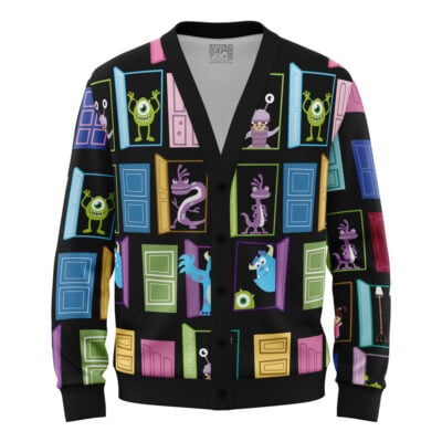 Monsters Inc Doors Disney Knitted Cardigan Sweater