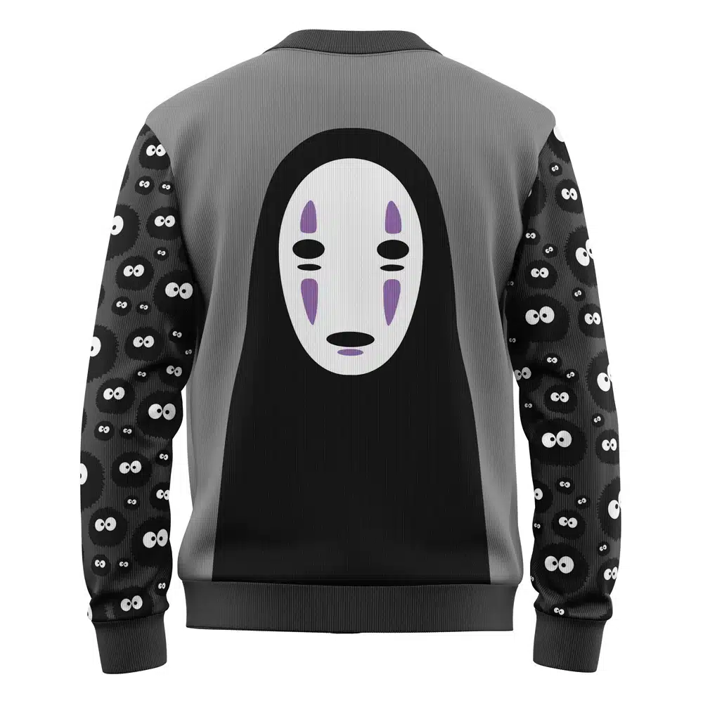 No Face Spirited Away Studio Ghibli Knitted Cardigan Sweater - Image 2