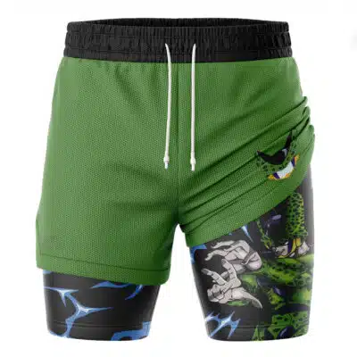 Perfect Cell V2 DBZ 2-in-1 Performance Shorts