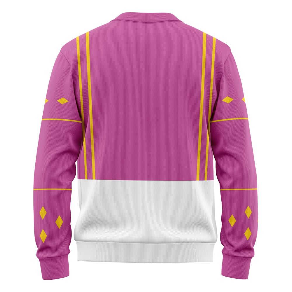 Pink Ranger Ninjetti Power Rangers Knitted Cardigan Sweater - Image 2