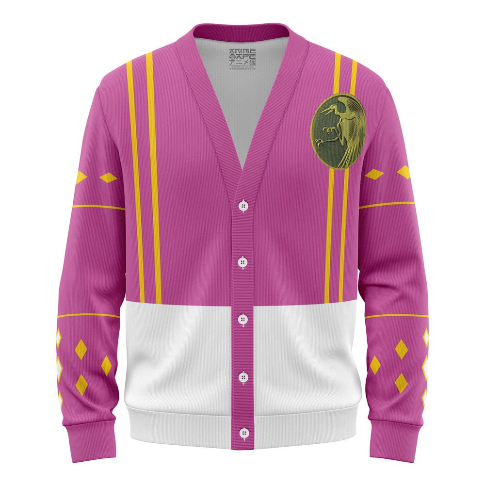 Pink Ranger Ninjetti Power Rangers Knitted Cardigan Sweater