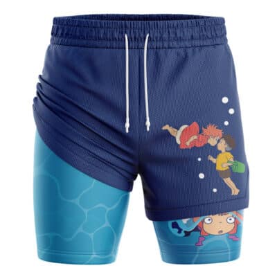 Ponyo Studio Ghibli 2-in-1 Performance Shorts