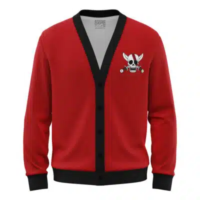 Red Hair Pirates One Piece Knitted Cardigan Sweater