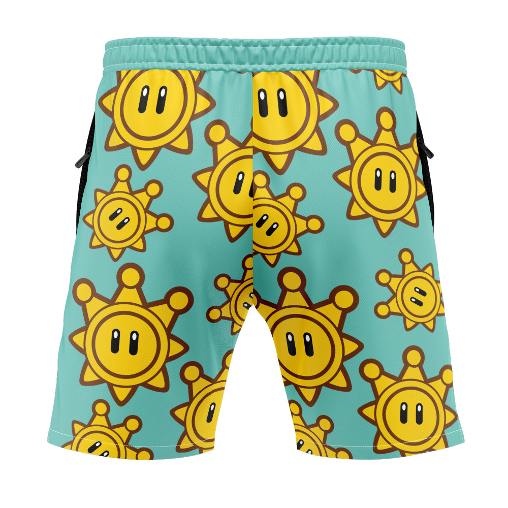 Shine Sprite Super Mario Bros Versatile Shorts - Image 4