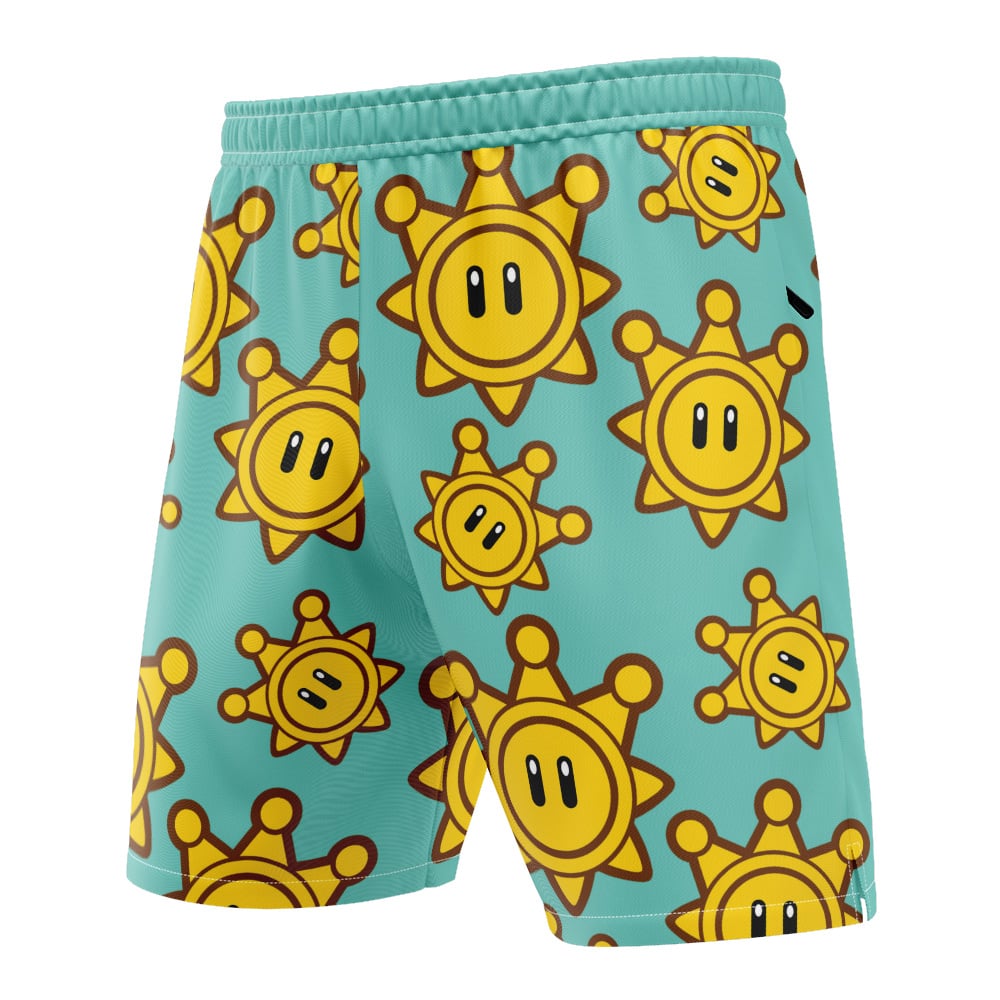 Shine Sprite Super Mario Bros Versatile Shorts - Image 3